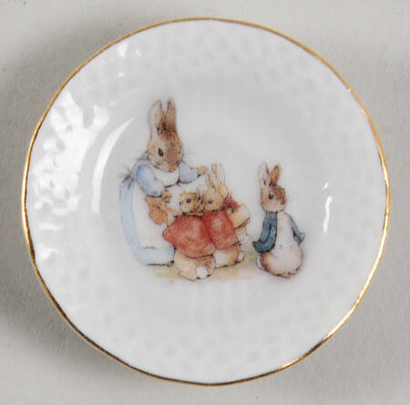 Peter Rabbit (Gold Trim) Saucer for Flat Toy Cup