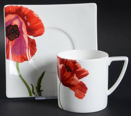 Summer Sun Flat Cup & Saucer Set