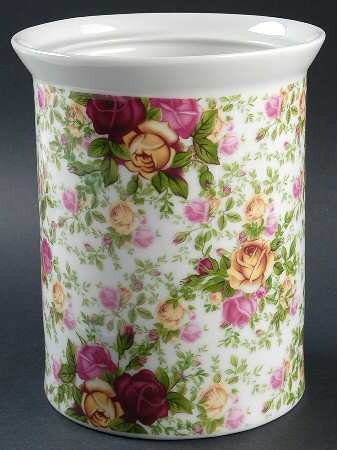 Country Rose Chintz Cookie Jar No Lid