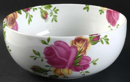 Country Rose 9" Salad Serving Bowl