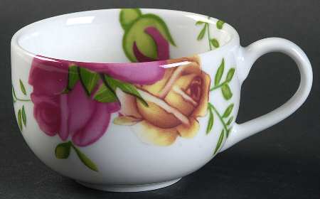 Country Rose Flat Demitasse Cup