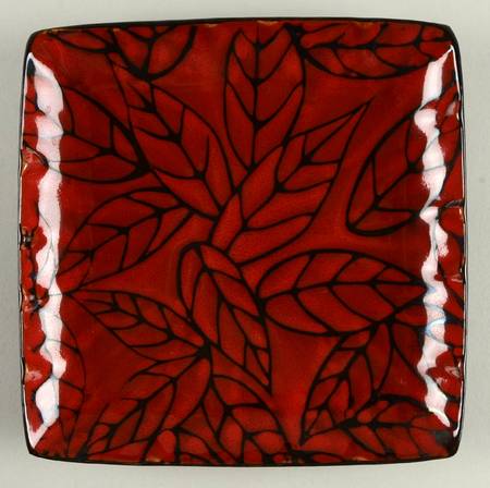 New Port Red Square Salad Plate