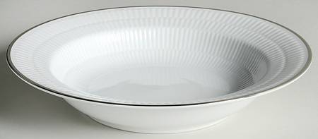 Platinum Rim Soup Bowl