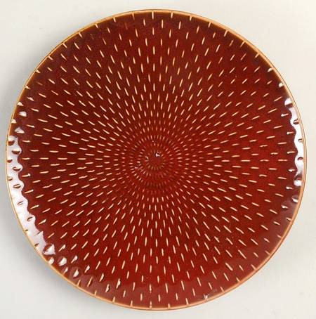 Stitch Brick Red Salad Plate