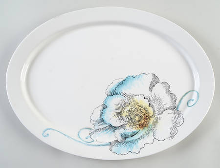 Edie Rose Bloom Collection 15" Oval Serving Platter