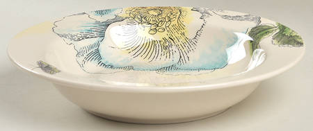 Edie Rose Bloom Collection Large Rim Soup Bowl