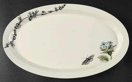 Edie Rose Bloom Collection 13" Oval Serving Platter