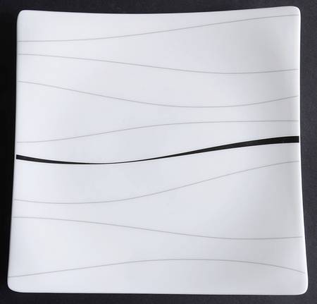 Odett Platinum Square Salad Plate