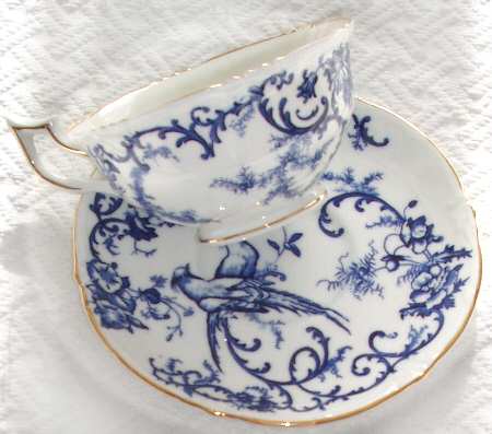 Marlborough Blue Footed Cup & Saucer Set