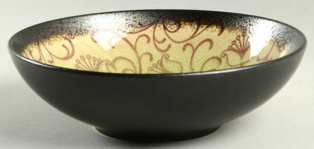 Vercelli Scroll Green Soup/Cereal Bowl