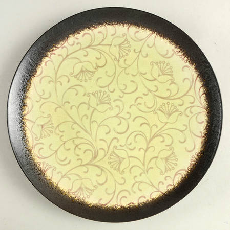 Vercelli Scroll Green Dinner Plate