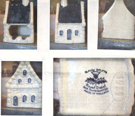Blauw Delft Figural Votive Candleholder