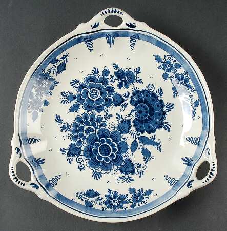 Blauw Delft 11" Shallow Round Bowl
