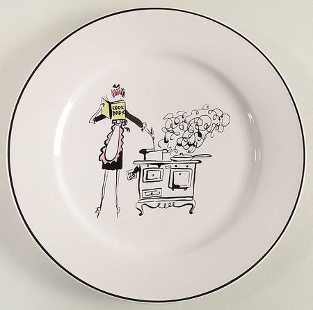 A Woman's Work Is Never Done Salad Plate by Rosanna