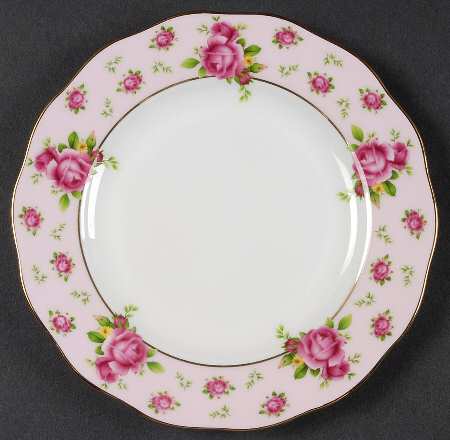 New Country Roses Pink Bread & Butter Plate