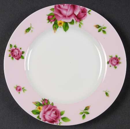 New Country Roses Pink Bread & Butter Plate