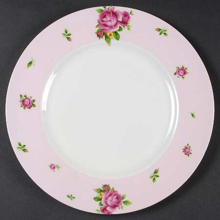 New Country Roses Pink Dinner Plate