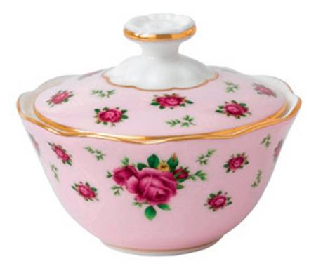 New Country Roses Pink Mini Sugar Bowl & Lid