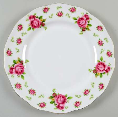 New Country Roses White Dinner Plate