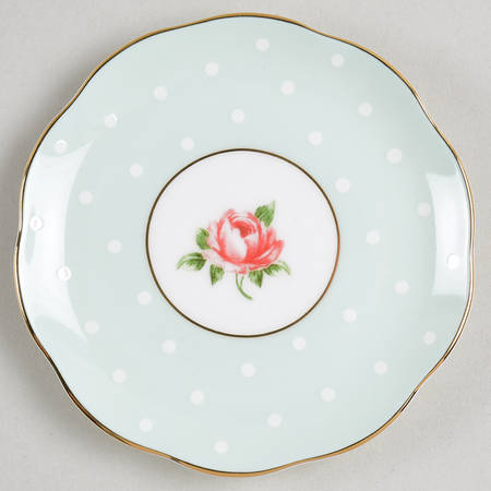 Polka Rose Tidbit Plate