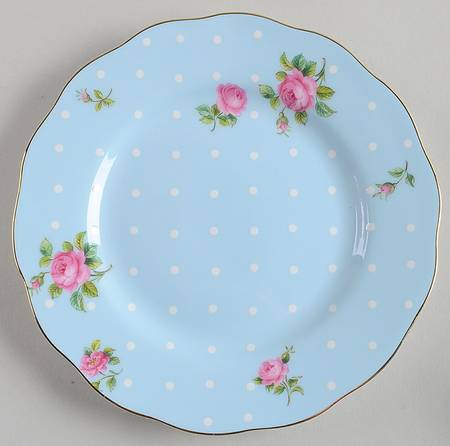 Polka Rose Bread & Butter Plate