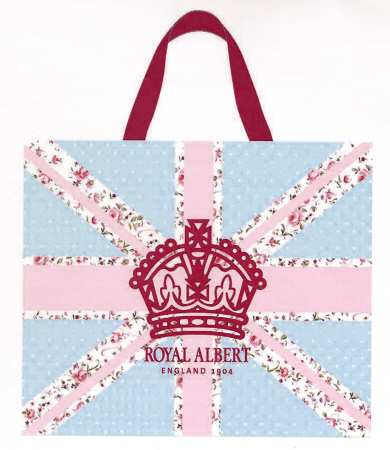 Polka Rose Large Cloth Tote Bag