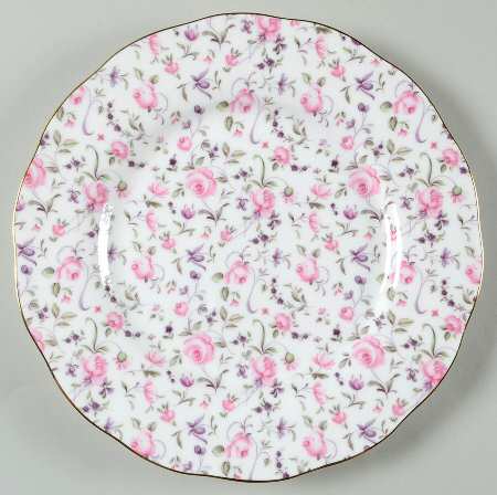 Rose Confetti Salad Plate