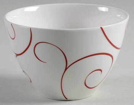 Panache Rouge Coupe Cereal Bowl by Red Vanilla