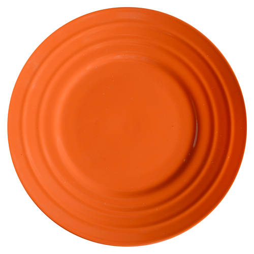 Double Ridge Tangerine Orange Salad Plate