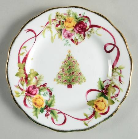 Old Country Roses (Christmas Tree) Bread & Butter Plate