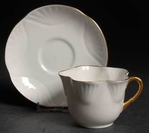 Petite Gold Footed Cup & Saucer Set