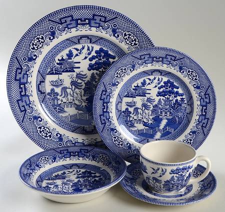Blue Willow 5 Piece Place Setting