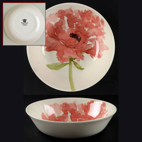 Red Poppy Soup/Cereal Bowl