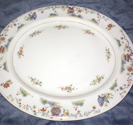 Pekin (White Background, Gold Trim) by Royal Worcester