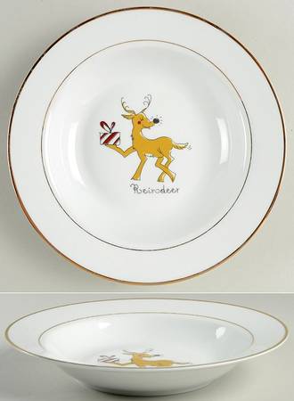 Santa's Workshop Rim Soup Bowl by Roscher & Co
