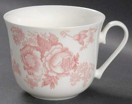 Pink Victoriana Breakfast Cup