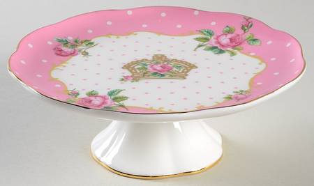 Cheeky Pink 6" Diameter Pedestal Cake Stand