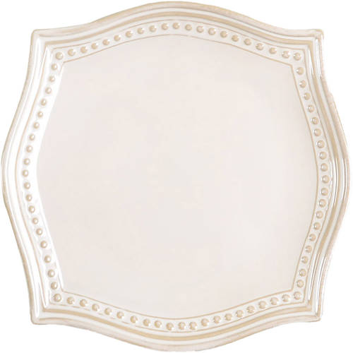 Cortona Cream Square Salad Plate