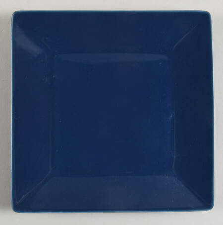 Marine Blue Square Salad Plate