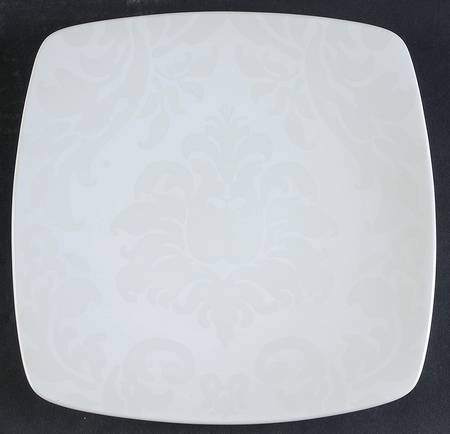 Damask Collection White Salad Plate