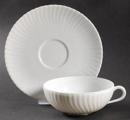 Atlantide Flat Cup & Saucer Set by Raynaud