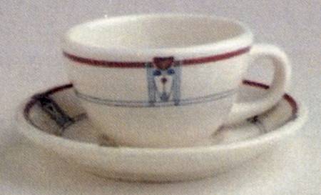 2005 Anniversary Collection Footed Cup & Saucer Set