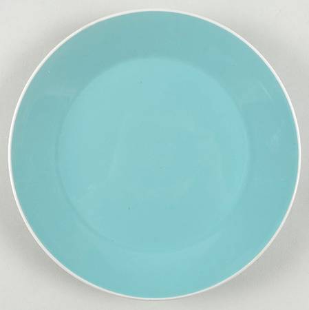 Angled Rim Sunbleached Turquoise Salad Plate