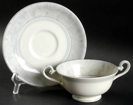 Envoy Footed Bouillon Cup & Saucer by Royal Doulton