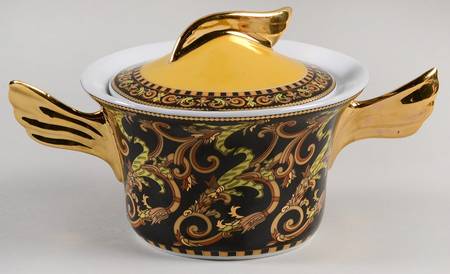 Barocco Sugar Bowl & Lid by Rutherford (Italy)
