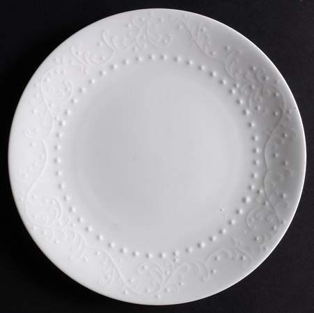 Scroll Hobnail Salad Plate