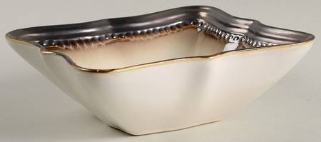 Cortona Metallic Square Soup/Cereal Bowl