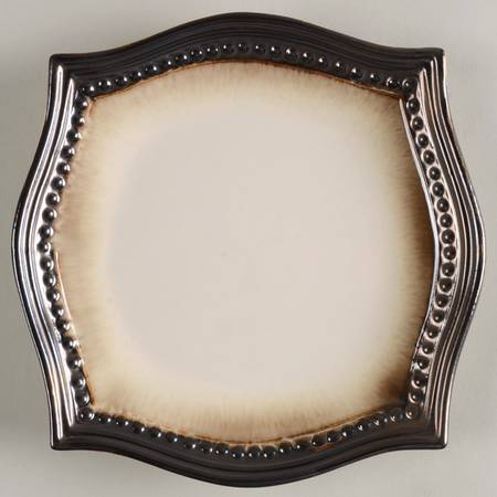 Cortona Metallic Square Salad Plate
