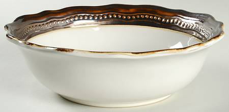 Cortona Metallic 10" Round Vegetable Bowl