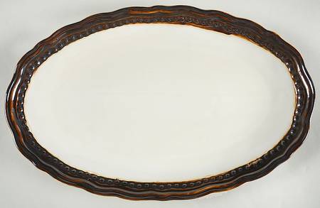 Cortona Metallic 14" Oval Serving Platter